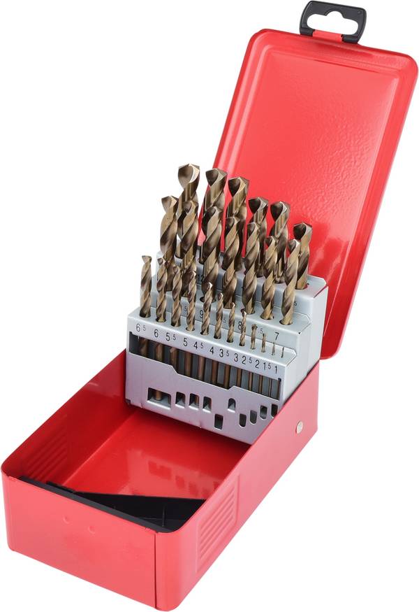 KS Tools 330.3613 HSS-G-Co 5 komplet spiralnih svedrov za kovino 1 mm, 1.5 mm, 2 mm, 2.5 mm, 3 mm, 3.5 mm, 4 mm, 4.5 mm, 5 mm, 5.5 mm, 6 mm, 6.5 mm, 7 mm, 7.5 mm, 8 mm, 8.5 mm, 9 mm, 9.5 mm, 10 mm, 10.5 mm, 11 mm, 11.5 mm, 12 mm, 12.5 mm, 13 mm visoko legiran DIN 338 1 kos