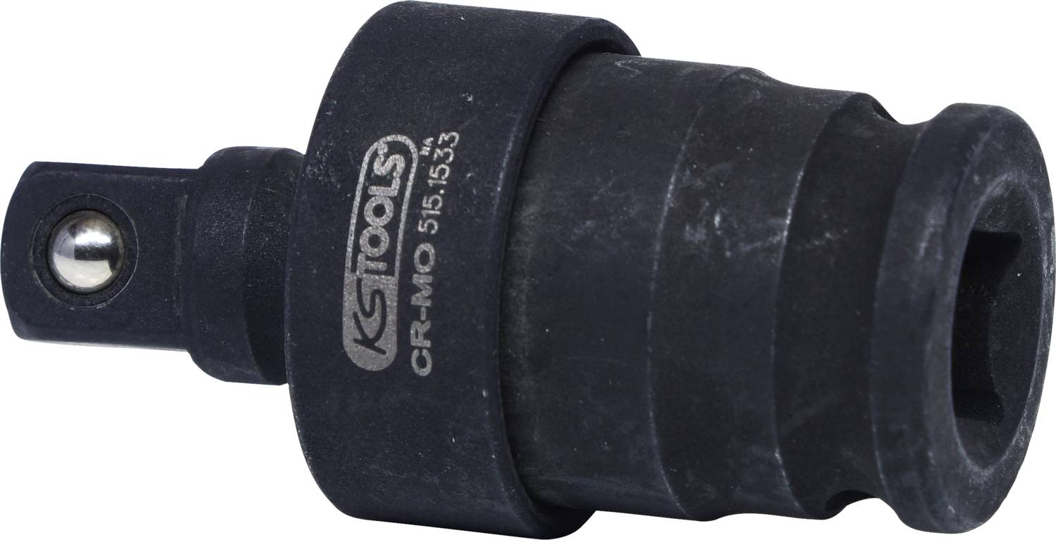 Udarni vijačni adapter iz črnega kovine z napisom K-tools CR-MO 515.533, načrtovan za uporabo v težkih strojih.