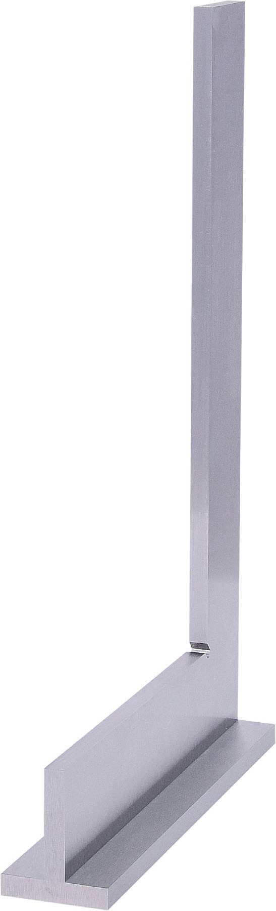 Aluminijasti kotomer z dvema med seboj pravokotno postavljenima krakoma, ki se uporablja za natančno merjenje ali poravnavo pravih kotov.