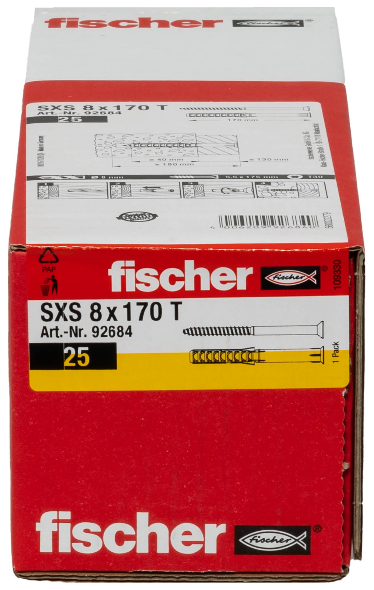 Fischer 92684 SXS dolgi vložek 170 mm 8 mm 25 kos-2