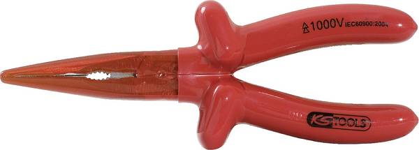 KS Tools 117.1718  polokrogle ploščate klešče ravno orodno jeklo 200 mm