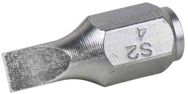<br>  KS Tools<br>  918.3047<br>  9183047<br>  ploščati Bit-nastavek<br>  Pogon (izvijač): 1/4" (6.3 mm)<br>  Pogon: ploščati<br>  4 mm<br>  <br>