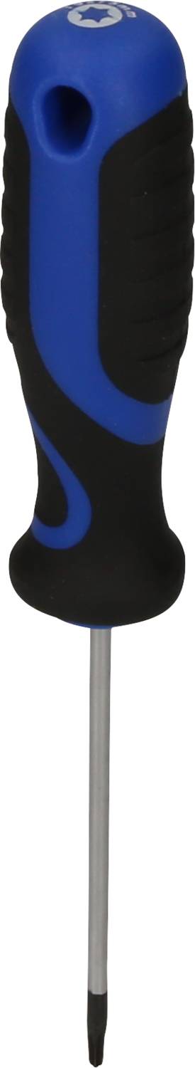 Moder vijačnik z ergonomskim ročajem in zvezdasto konico.