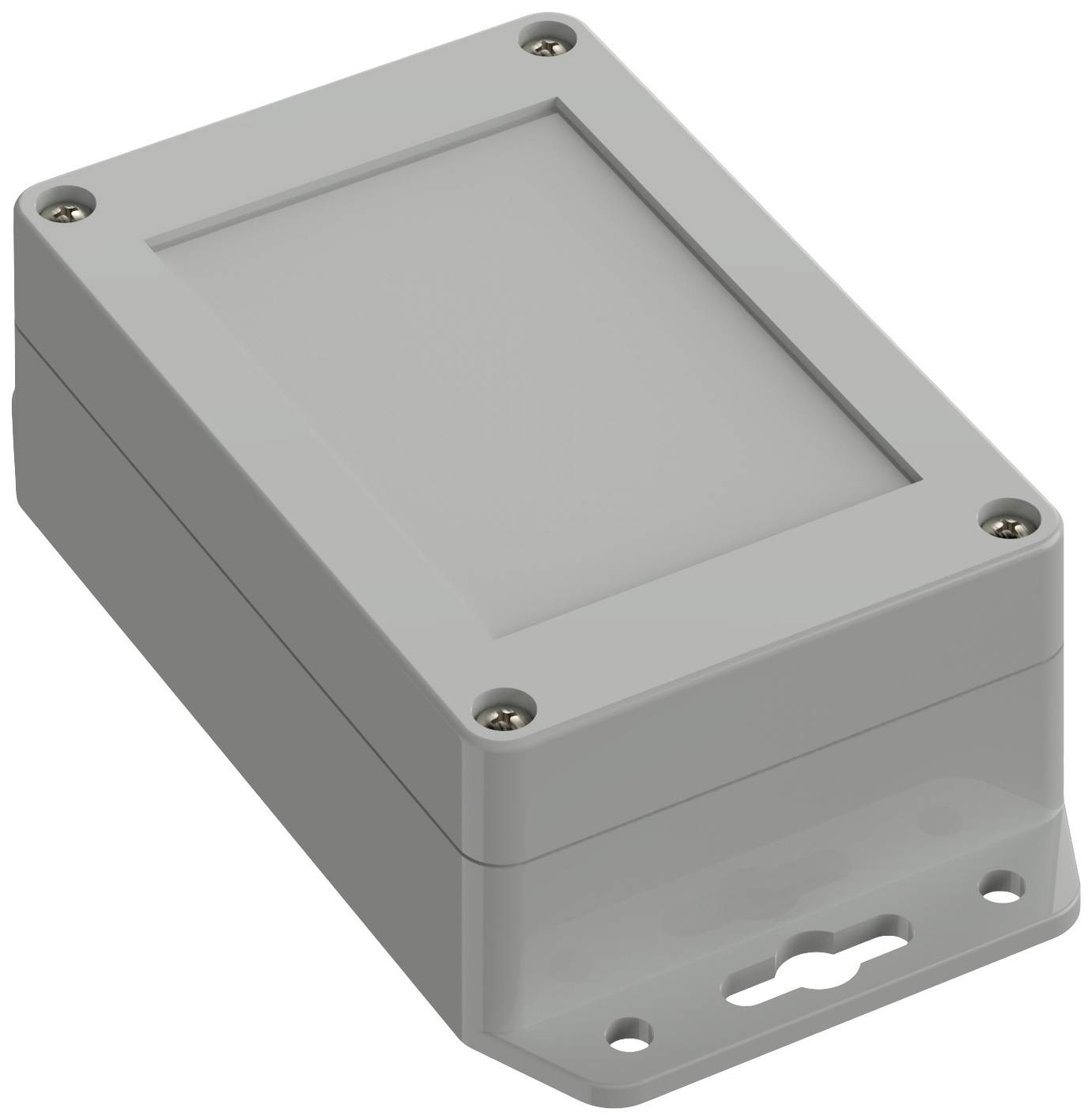 TRU COMPONENTS TC-10860484 ohišje s prirobnico 105 x 70 x 40 polikarbonat svetlo siva 1 kos