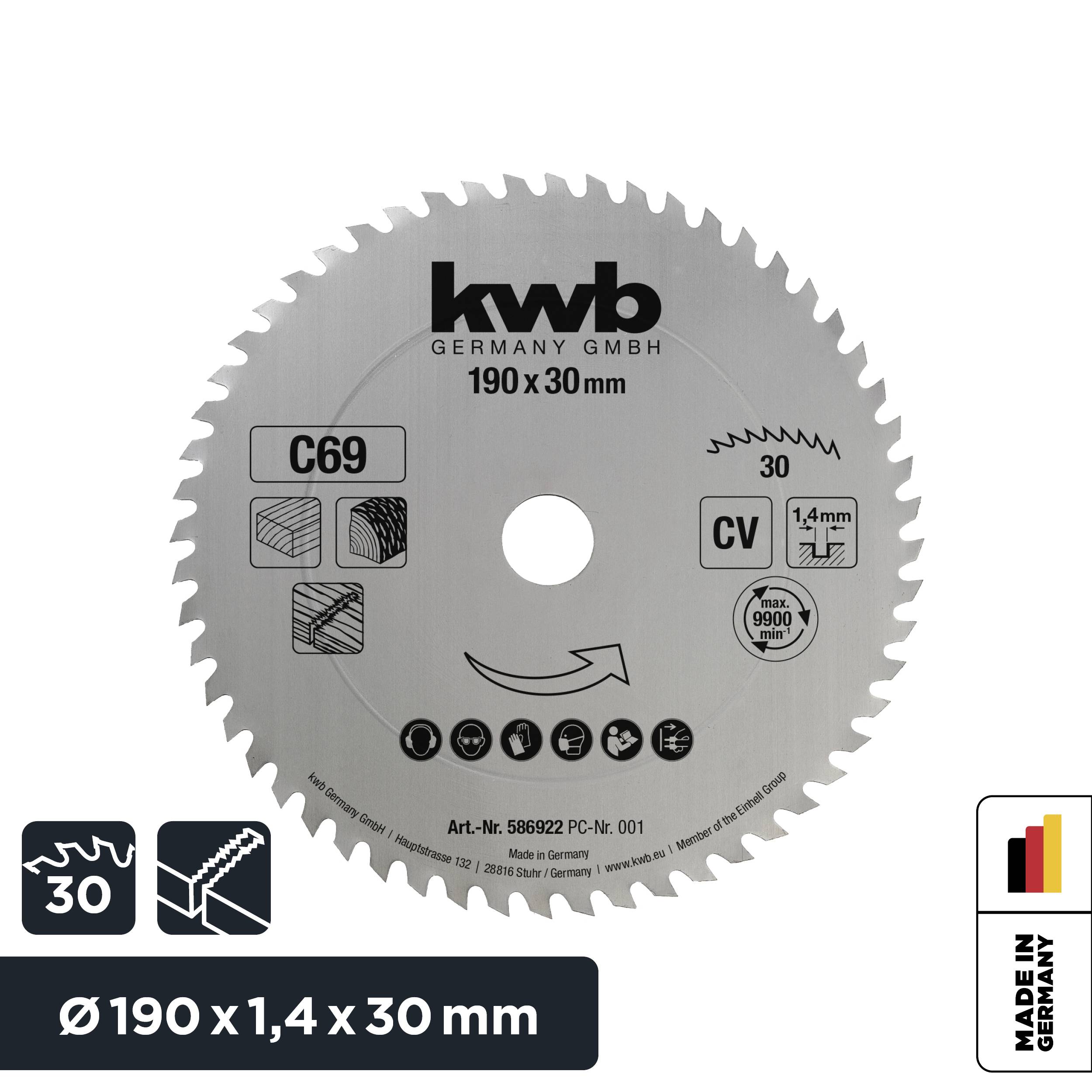 kwb 586922 list krožne žage 190 x 30 mm 1 kos-3