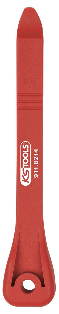 Rdeč plastični vzvod z logotipom 'KS Tools' in napisom '91.874/4', pretežno namenjen vzvodnim delom v avtomobilski industriji.