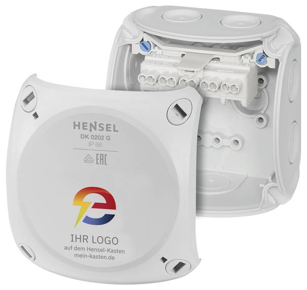 Hensel 62000279 odcepna škatla z vijačnimi sponkami, brez halogena (D x Š) 93 mm x 93 mm 1 kos