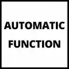 Slika prikazuje besedilo 'AUTOMATIC FUNCTION' v črni pisavi na belem ozadju.