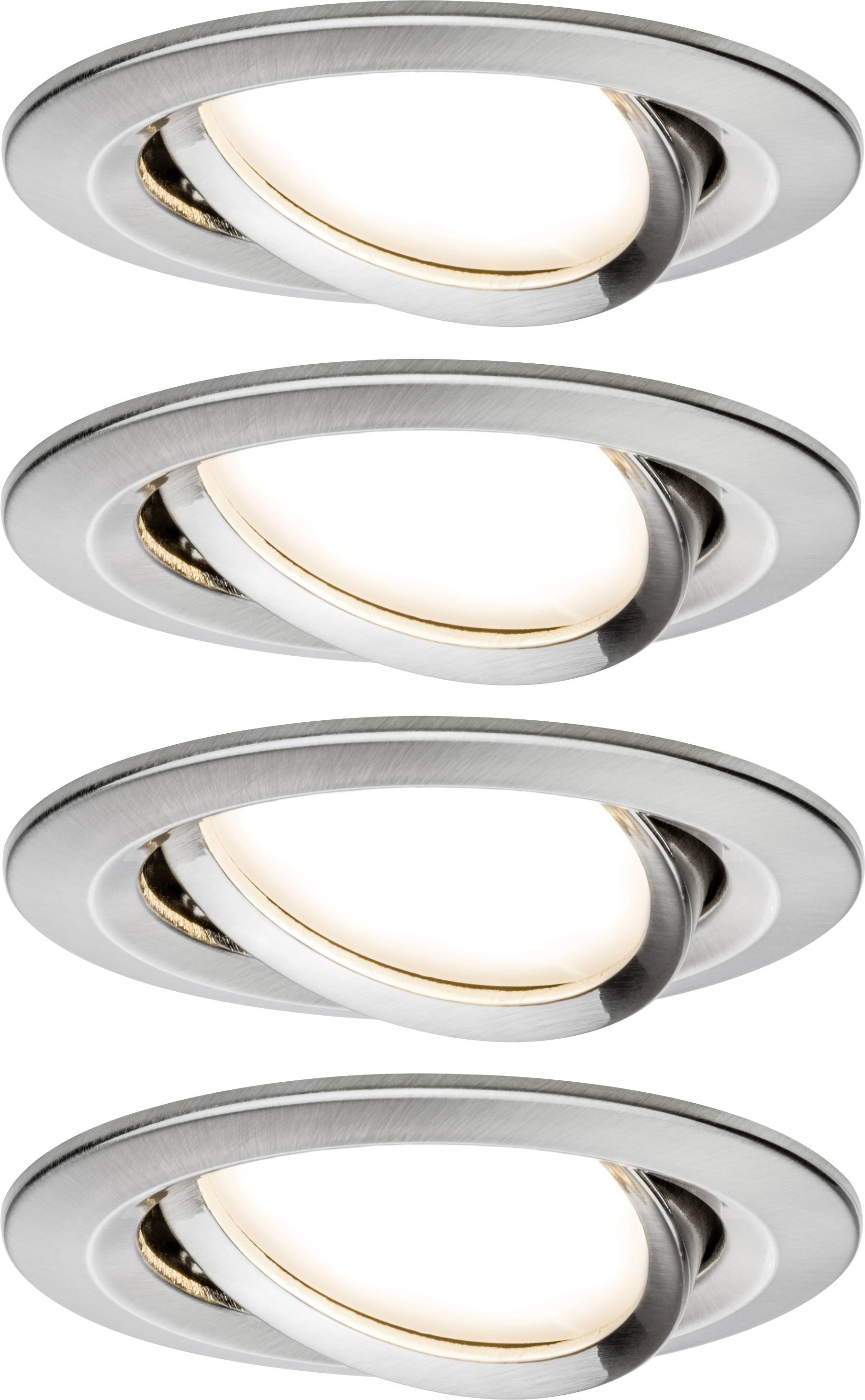 Paulmann 4064161242224 Coin Slim LED vgradna svetilka 4-delni komplet LED LED fiksno vgrajena 18 W železo
