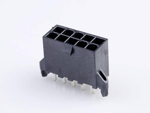 Molex vgradna standardna letev z moškimi kontakti Skupno število polov 10 Osnovna mreža: 4.20 mm 462070210 1 kos Tray