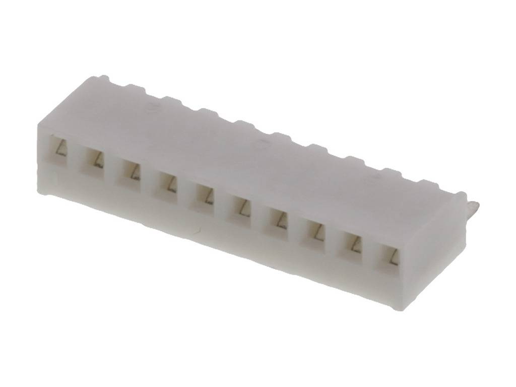Molex vgradna standardna letev z ženskimi kontrakti 254 Skupno število polov 10 Osnovna mreža: 2.54 mm 22027103 1 kos Tray