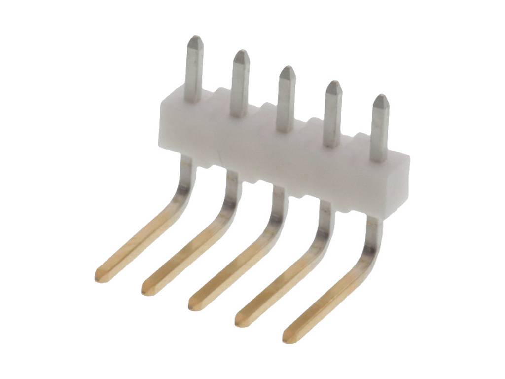 Molex standardna letev z moškimi kontrakti 254 Skupno število polov 5 Osnovna mreža: 2.54 mm 22122051 1 kos Bulk