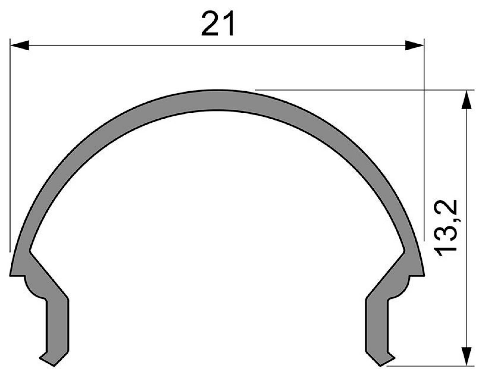 Deko Light 984535 R-01-15 plastika (Š x V x G) 21 x 13.15 x 2000 mm 2 m-2