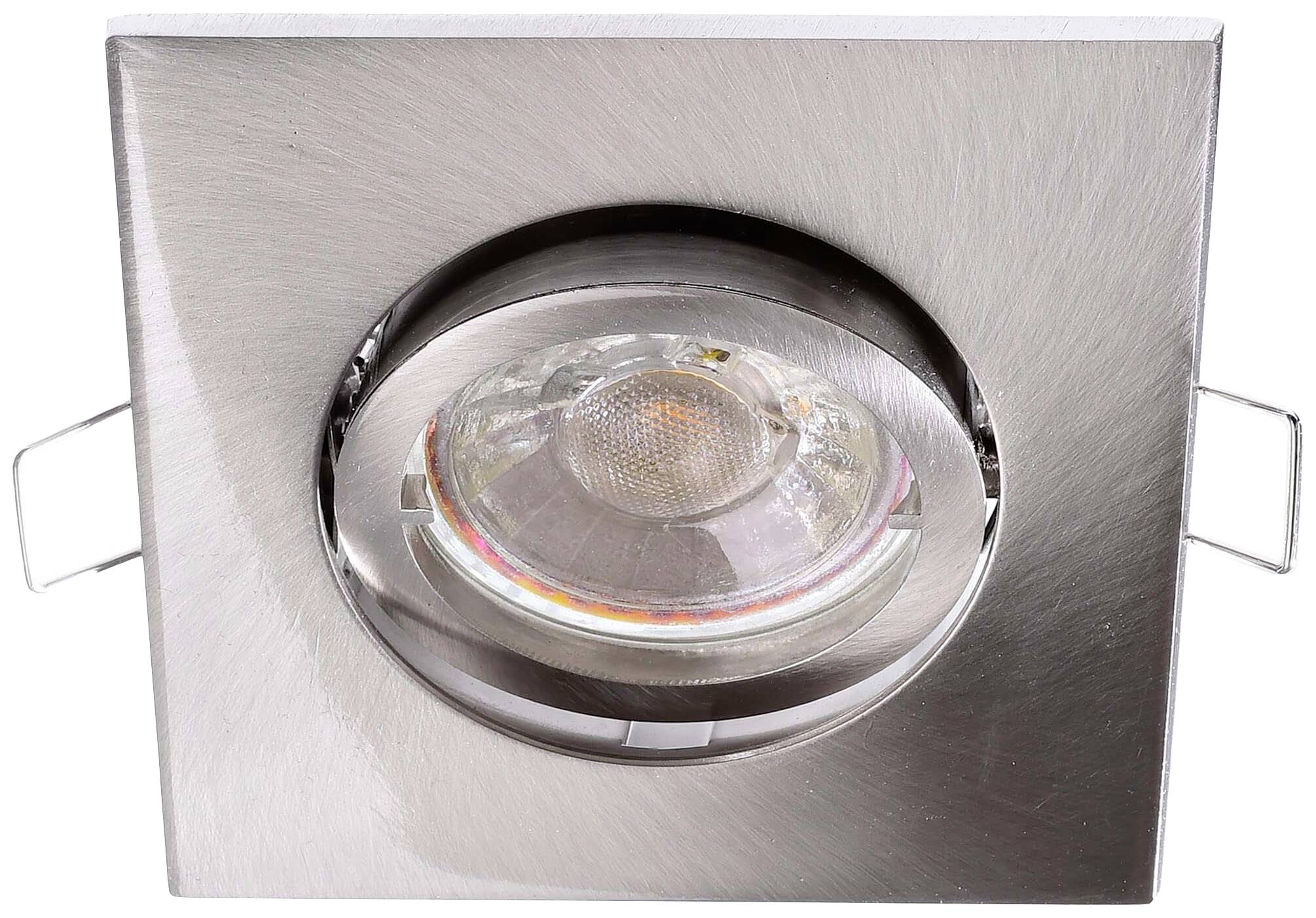 Deko Light Alioth 110030 stropni vgradni obroč LED, halogenka GU5.3, MR 16 35 W srebrna
