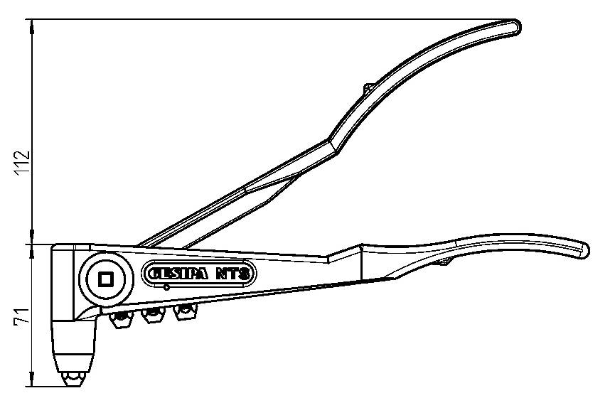 Gesipa 1435461 komplet klešč za kovičenje 315 mm 1 kos-3