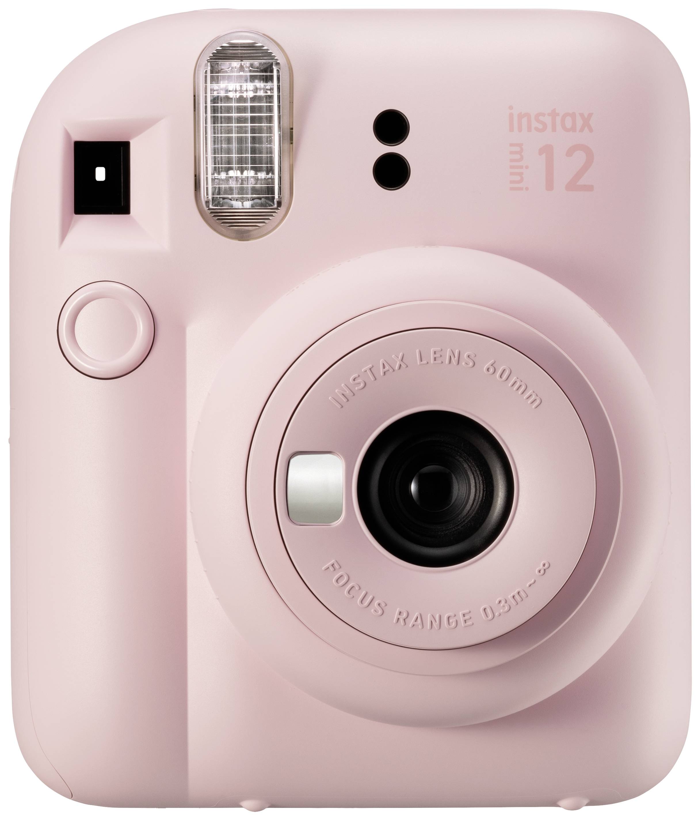 Roza trenutna fotografska kamera, model 'instax mini 12'.