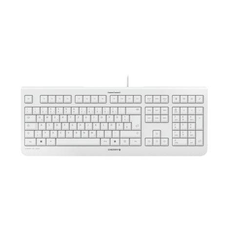 CHERRY KC 1000 USB tipkovnica belgijska, azerty bela tihe tipke