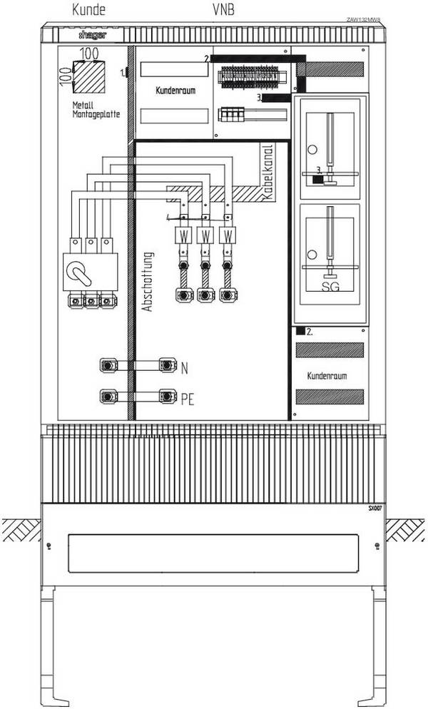 Hager  ZAW132MW8  ZAW132MW8  pretvorniška in merilna omara  nadometna      Vsebina, količina, vsebina količinskih enot na prodajno enoto 1 kos