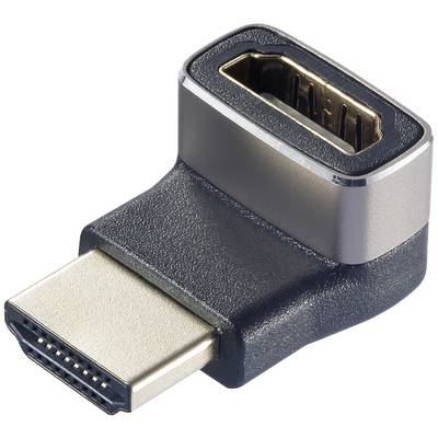 HDMI kotni adapter, ki služi priključitvi HDMI kablov pod pravim kotom, da prihrani prostor ali organizira kable.