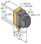 Turck enosmerna fotocelica QS30R W/30 3073202 1 kos
