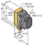 Turck enosmerna fotocelica QS30EX W/30 3071964 1 kos