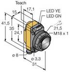 Turck odbojni fotoelektrični senzor QS18VP6XLPQ7 3801271 1 kos
