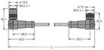 Turck U2528-89 konektor za senzor/aktuator, konfekcioniran 1 kos