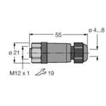 Turck 6914538 konektor za senzor/aktuator, nekonfekcioniran 1 kos