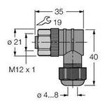 Turck 6914540 konektor za senzor/aktuator, nekonfekcioniran 1 kos