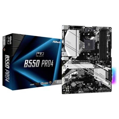 ASRock B550 Pro4 matična plošča Podnožje (PC) AMD AM4 Faktor oblike (podrobnosti) ATX Matična plošča-nabor čipov AMD® B5-0
