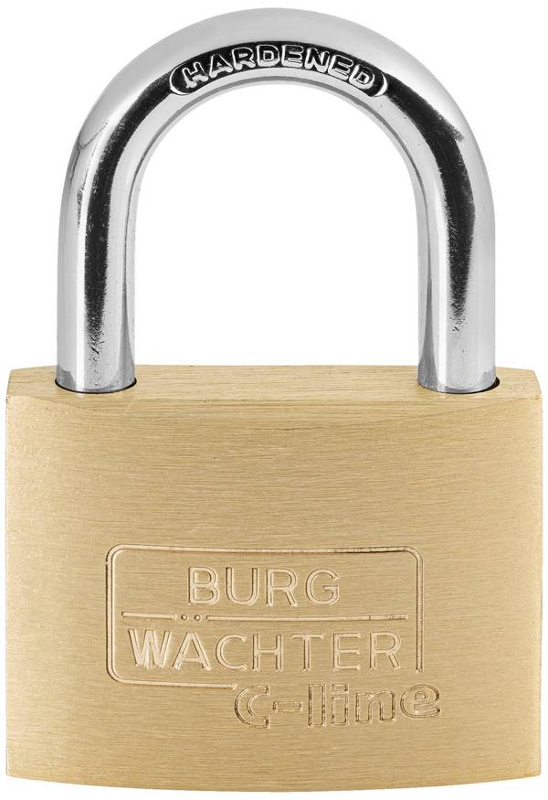 Burg Wächter 33691 ključavnica obešanka 50.00 mm različno zapiranje   medenina zaklepanje s ključem