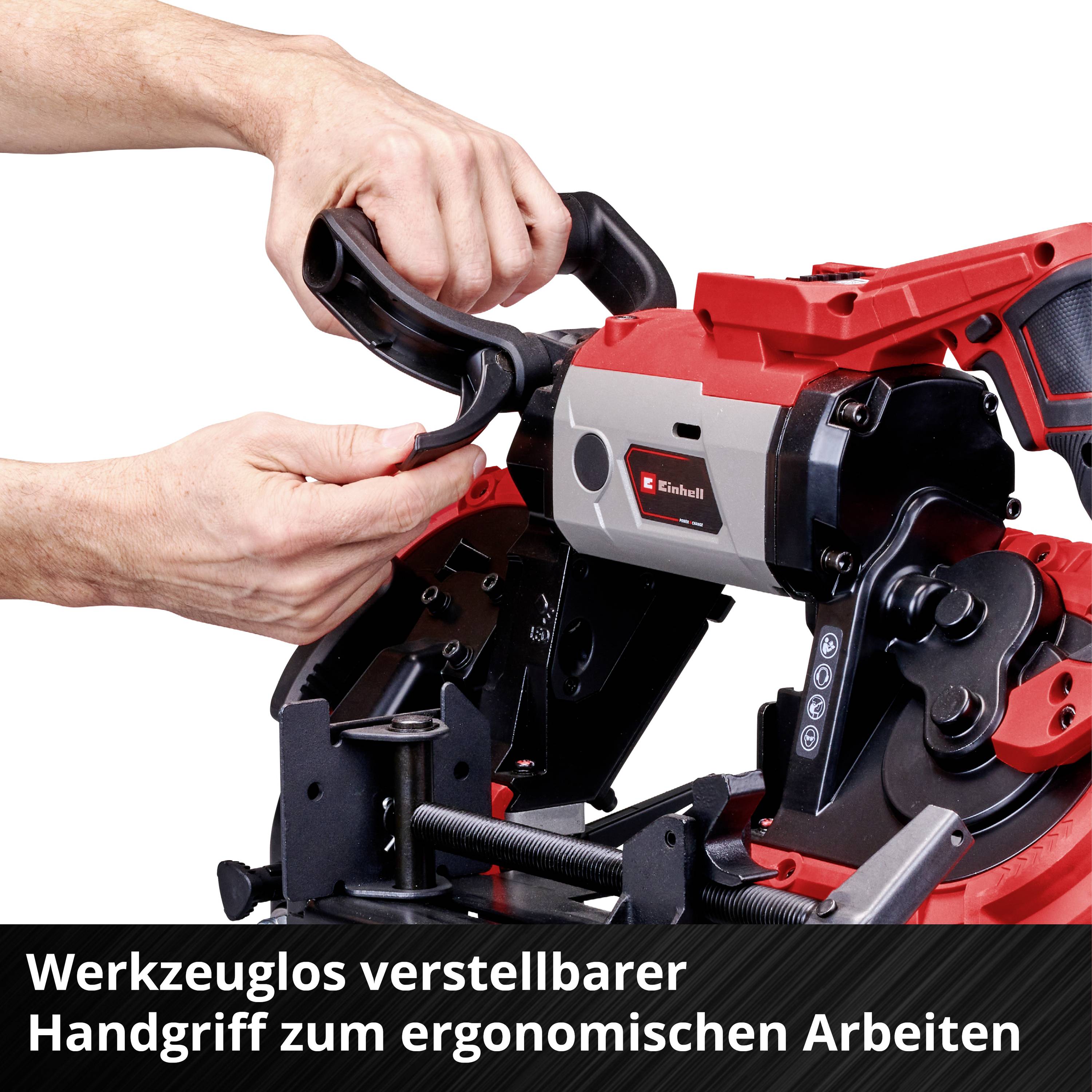 Einhell akumulatorska tračna žaga TE-MB 18/127 U Li-Solo Power X-Change Globina reza (maks.) 115 mm 18 V Dolžina žagineg-4