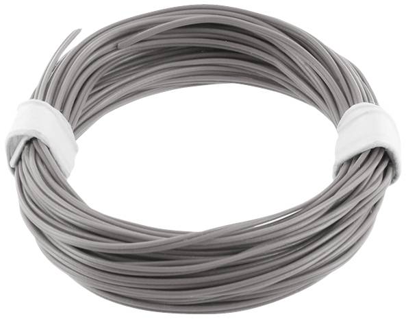 econ connect KZL2X008GR5 pletenica 2 x 0.08 mm² siva 5 m