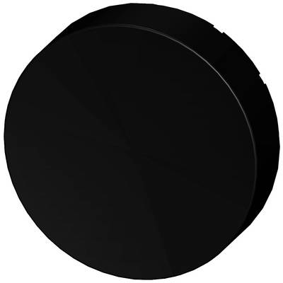 Črn, krožen disk z gladko površino in lastnostmi absorpcije svetlobe.