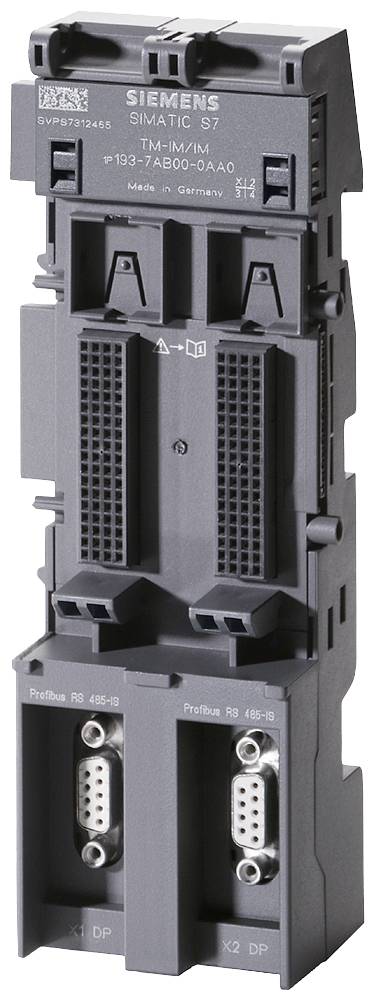 Siemens SIMATIC S7 modul s priključki in oznako 'Made in Germany'. Predvsem se uporablja za krmiljenje v avtomatizacijskih sistemih.
