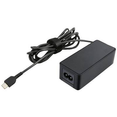 Črni prenosniški polnilec z USB-C priključkom. Zasnovan za polnjenje naprav, z dolgim kablom za večjo fleksibilnost.