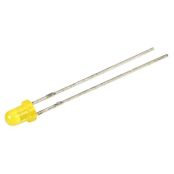 Kingbright difuzna LED rumena okrogel 3 mm 20 mcd 60 ° 30 mA 2.1 V
