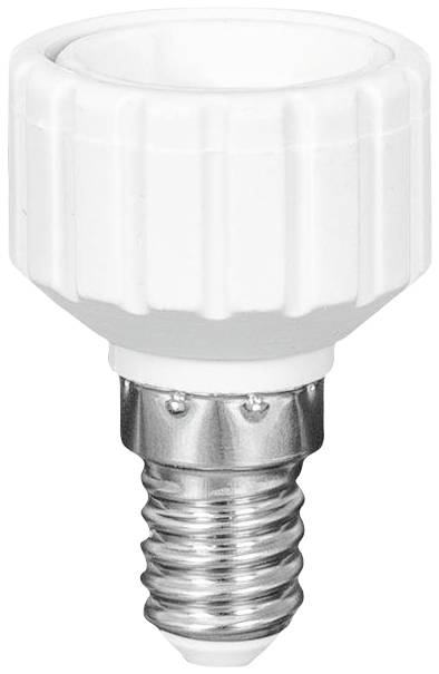 Bela LED-žarnica z nastavkom E14, primerna za različna svetila. Varčna z energijo in dolgotrajne obstojnosti.