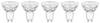 Sygonix SY-5781470 LED EEK A (A - G) GU10 2 W = 50 W toplo bela (Ø x V) 50 mm x 54 mm 5 kos
