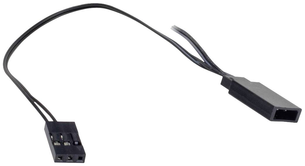 Adapter za hladen napravni kabel. Levo trofazni vtič, desno vtičnica. Služi povezavi matične plošče z zunanjimi napravami.