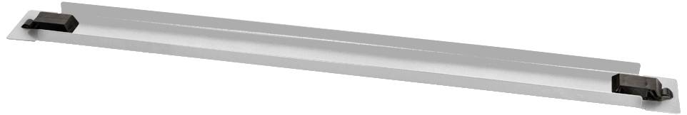 Kovinska letev s pritrditvenimi sponkami na obeh koncih.