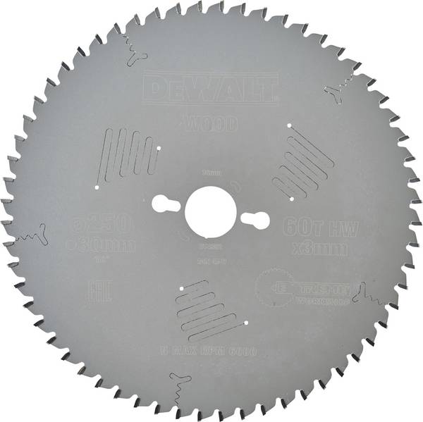 DEWALT DT4352-QZ DT4352-QZ list krožne žage 250 x 30 x 2.2 mm 1 kos