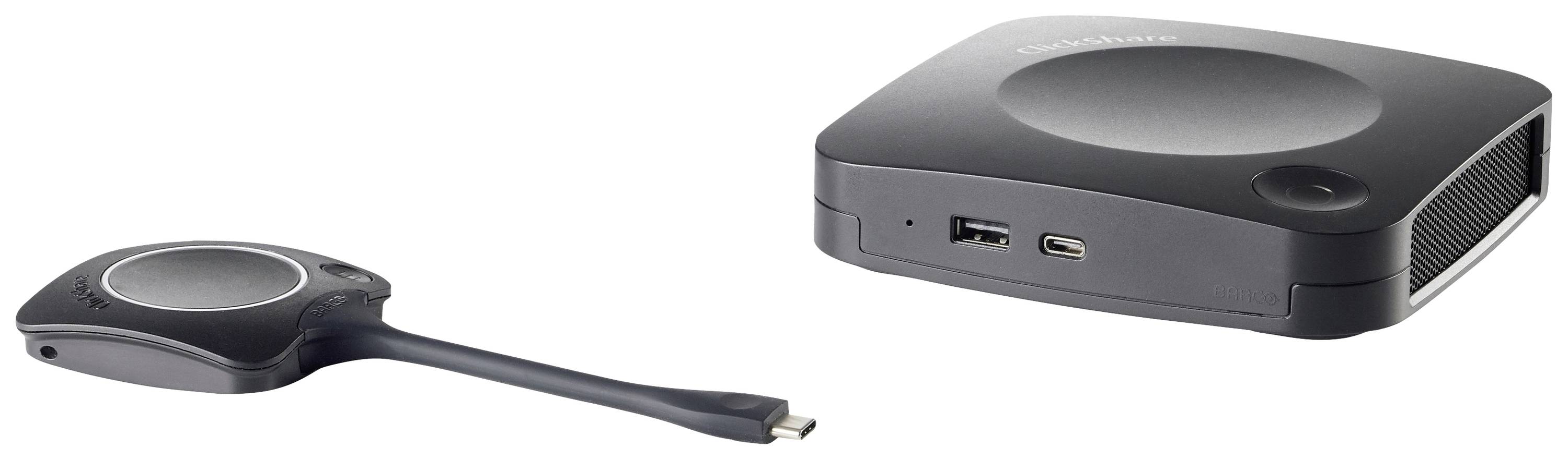 Brezžični predstavitveni sistem z USB ključkom in bazno postajo, ki omogoča nemoteno deljenje vsebine zaslona.