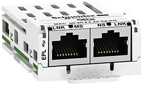 Dva Ethernet-priključka v beli ohišju adapterja, primerna za omrežne kabelske povezave.