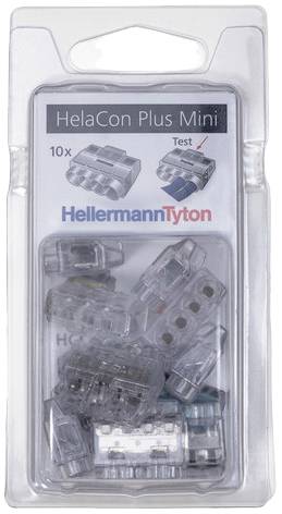 HellermannTyton 148-90056 HCPM-4-Blister-PC-CL (10) povezovalna sponka prilagodljiv: 1.0-2.5 mm² tog: 0.5-2.5 mm² Število pinov: 4 10 kos transparentna