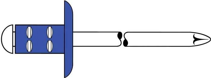 Gesipa 1433873 večnamenska slepa zakovica (Ø x D) 4.8 mm x 10 mm jeklo jeklo jeklo PolyGrip® 500 kos-1