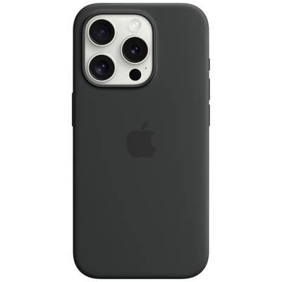 Apple Silicon Case MagSafe hrbtni pokrov za mobilni telefon Apple iPhone 15 Pro črna