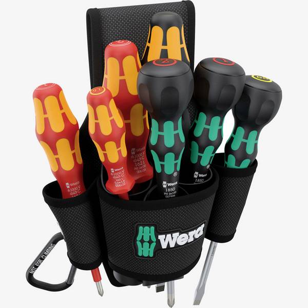 Wera 05136033001 VDE, delavnica komplet izvijačev 8-delni  križni phillips, ploščati