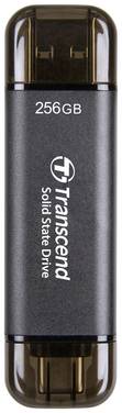 Transcend ESD310C 256 GB zunanji SSD trdi disk  USB 3.2 gen. 2, USB-C® črna  TS256GESD310C