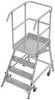 Krause 821027 aluminij lestev s podestom mobilna, montaža z orodjem Delovna višina (maks.): 3 m aluminij 35.7 kg